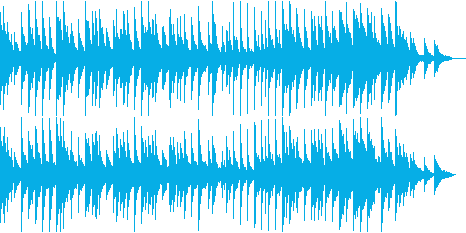学校の裏山っぽい音楽の再生済みの波形