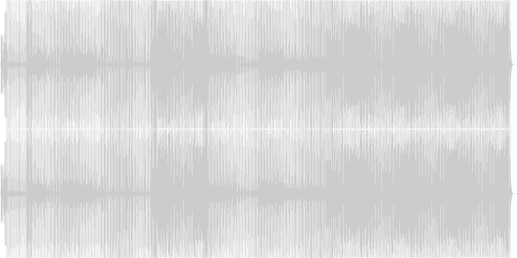 とにかく明るいレゲエリズムの未再生の波形