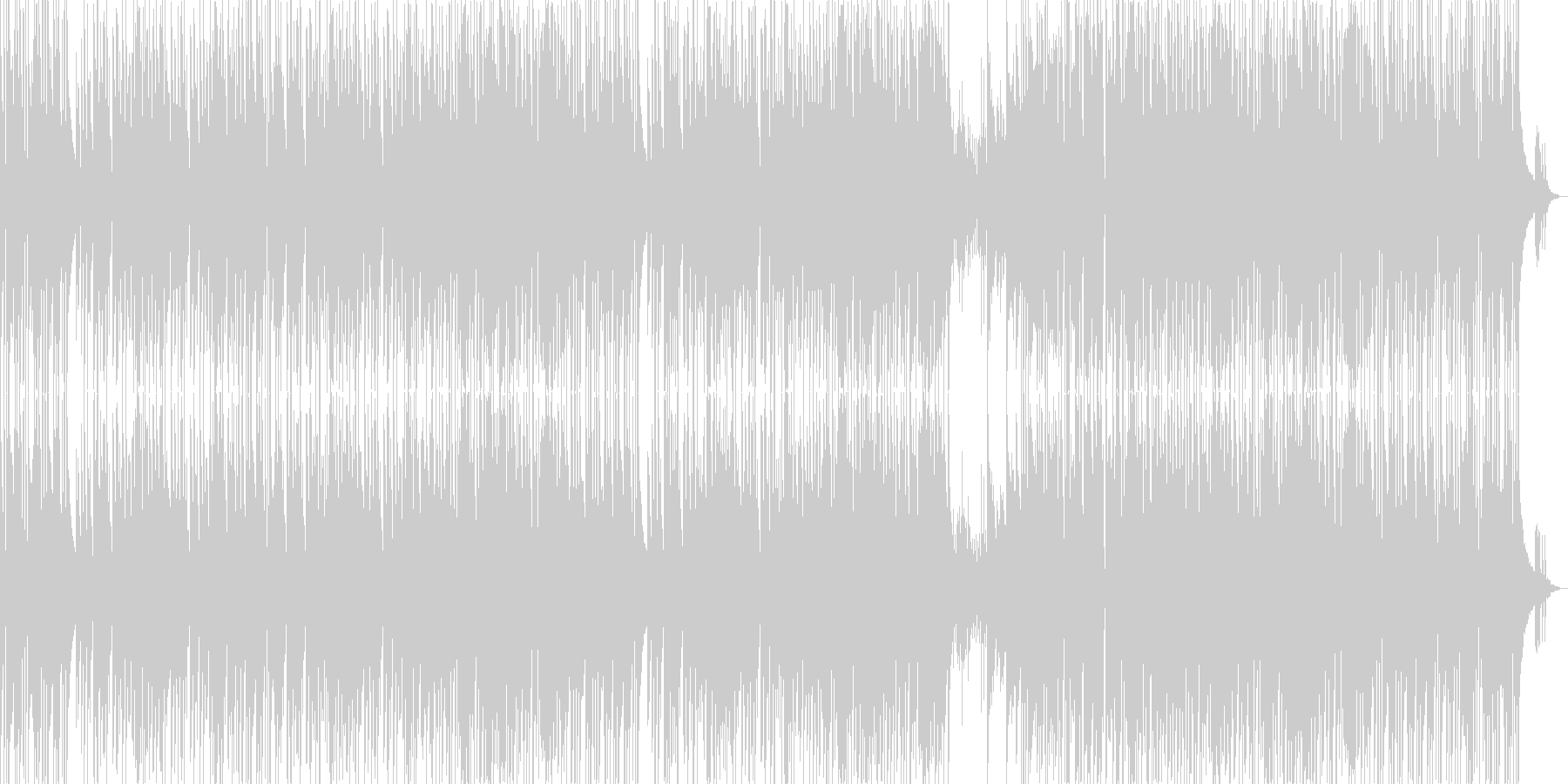 軽快なピアノのトリオジャズ風曲ですの未再生の波形
