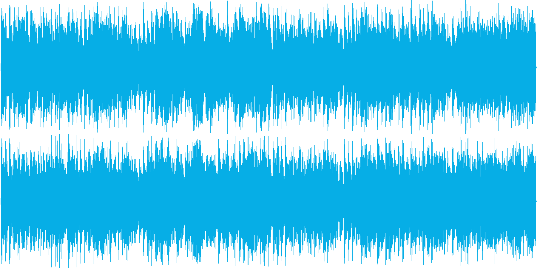 リズムを強調した楽曲です。の再生済みの波形
