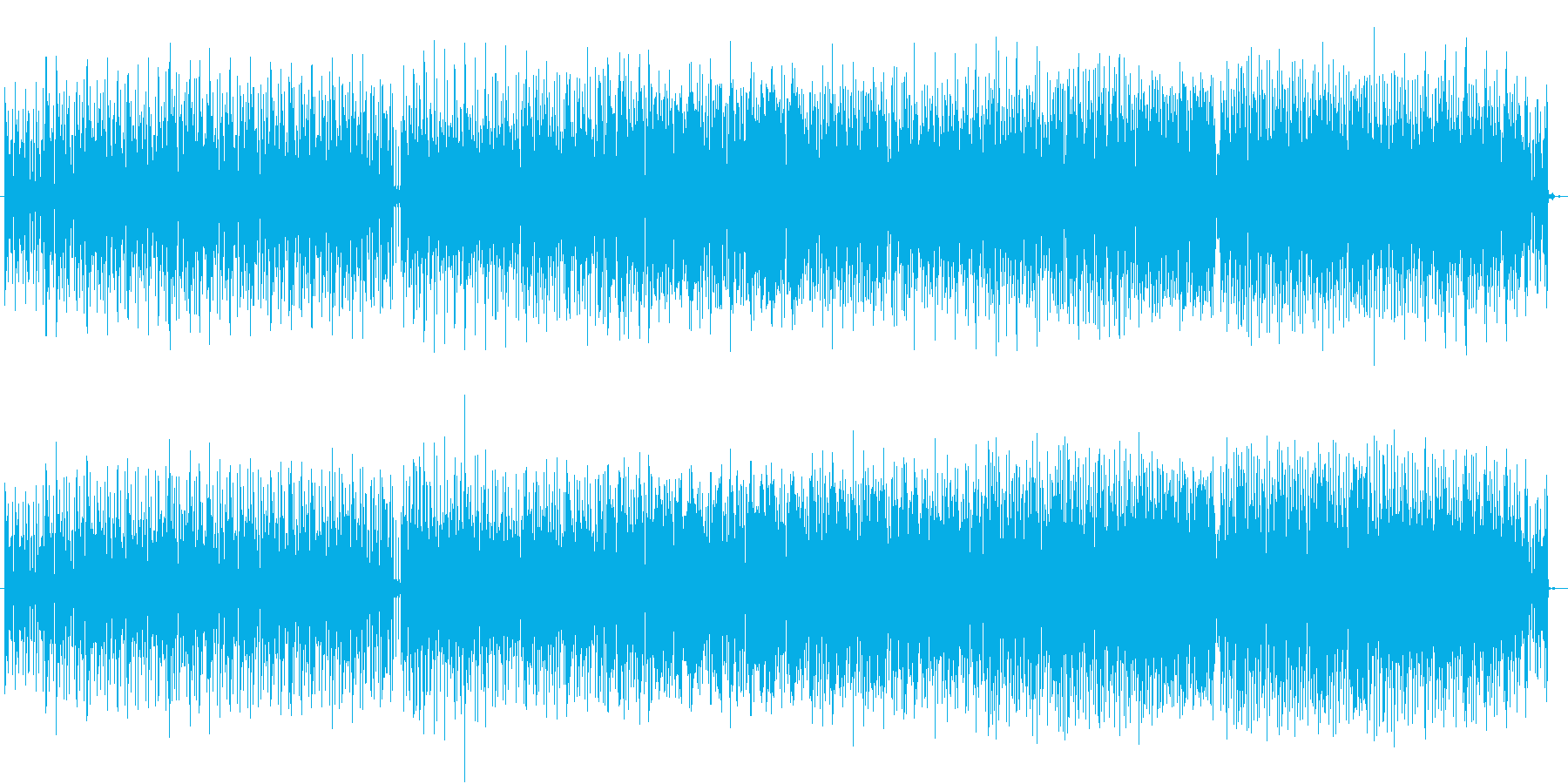 冬の寒い海や空気をイメージした切ない曲の再生済みの波形