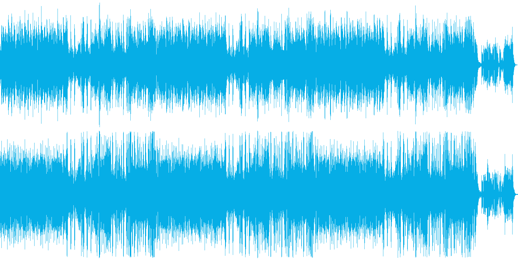 軽やかなジャズ風の曲ですの再生済みの波形