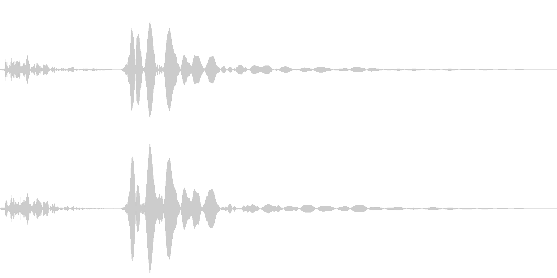 ロッカーを閉めるの未再生の波形