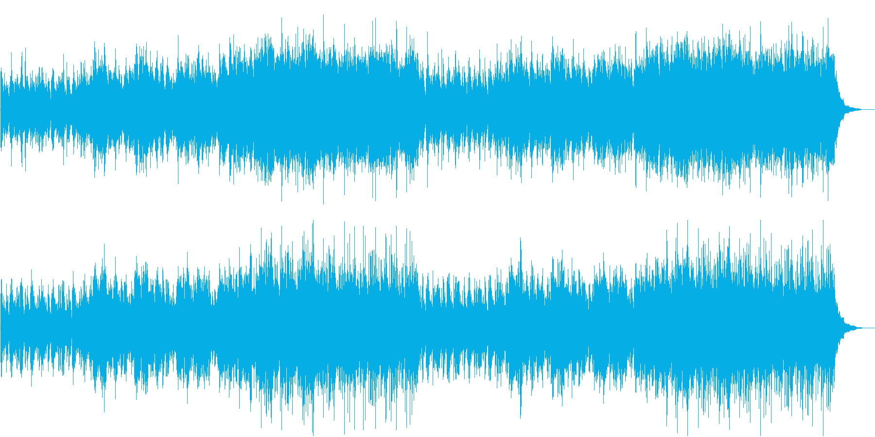 エンヤ風の神秘的で乙女チックな曲の再生済みの波形