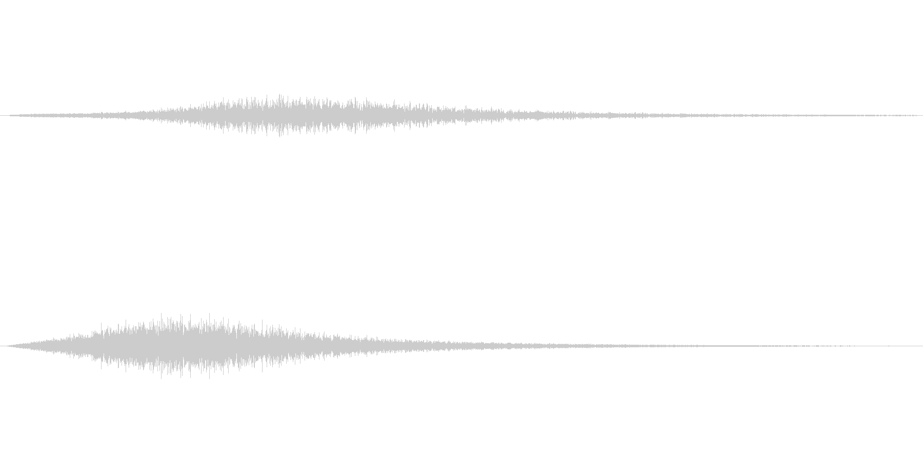ひゅ~ん・ぴしゅ~んという感じの音ですの未再生の波形
