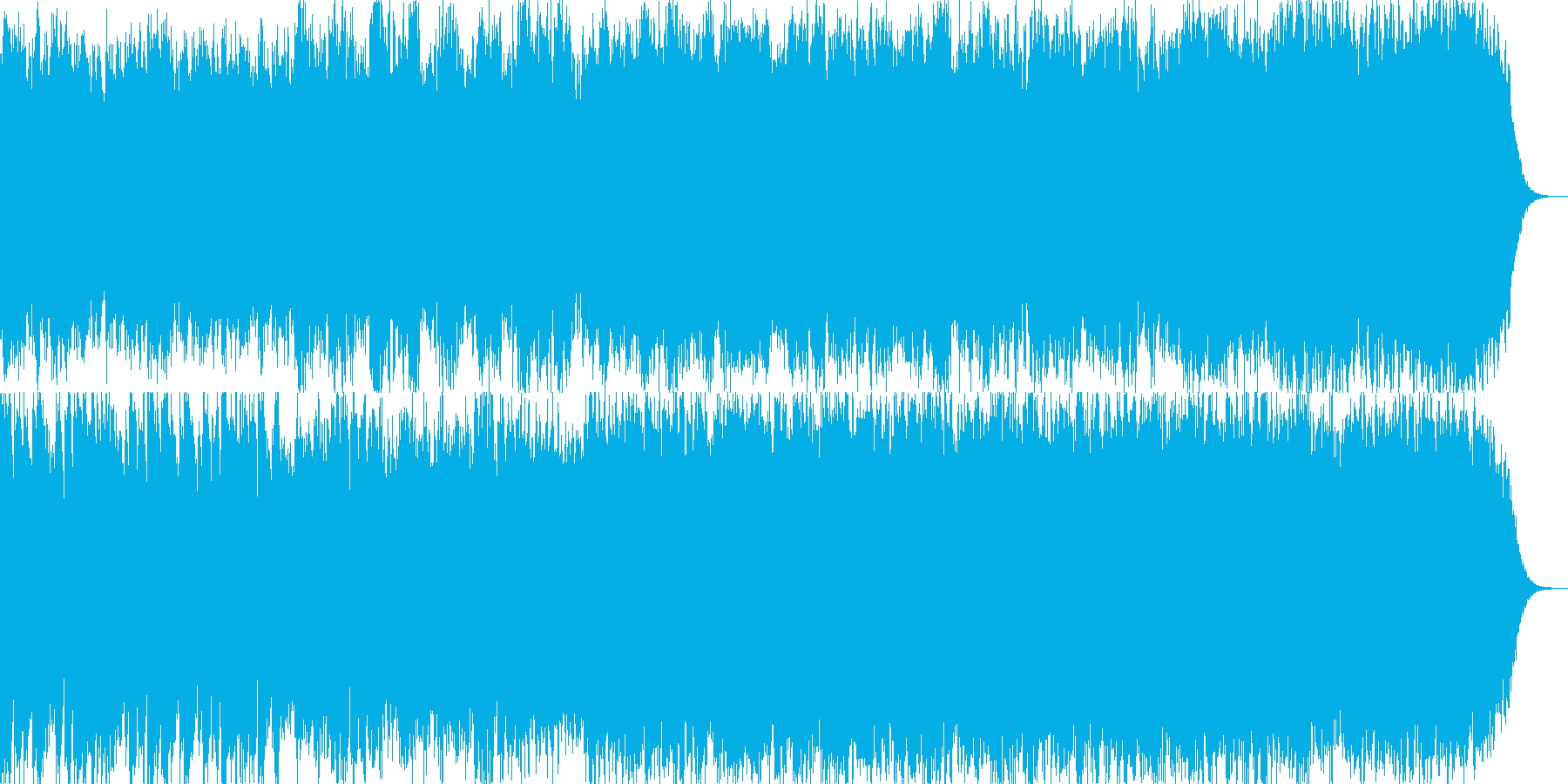 幻想的なオルゴールとストリングスの曲の再生済みの波形