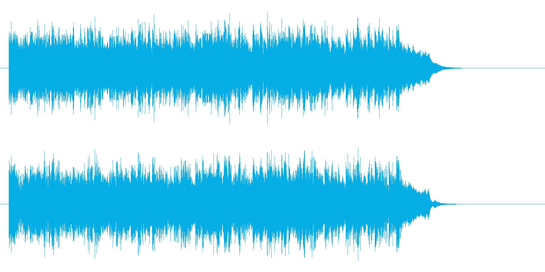 アコースティック風BGM(サビ)の再生済みの波形
