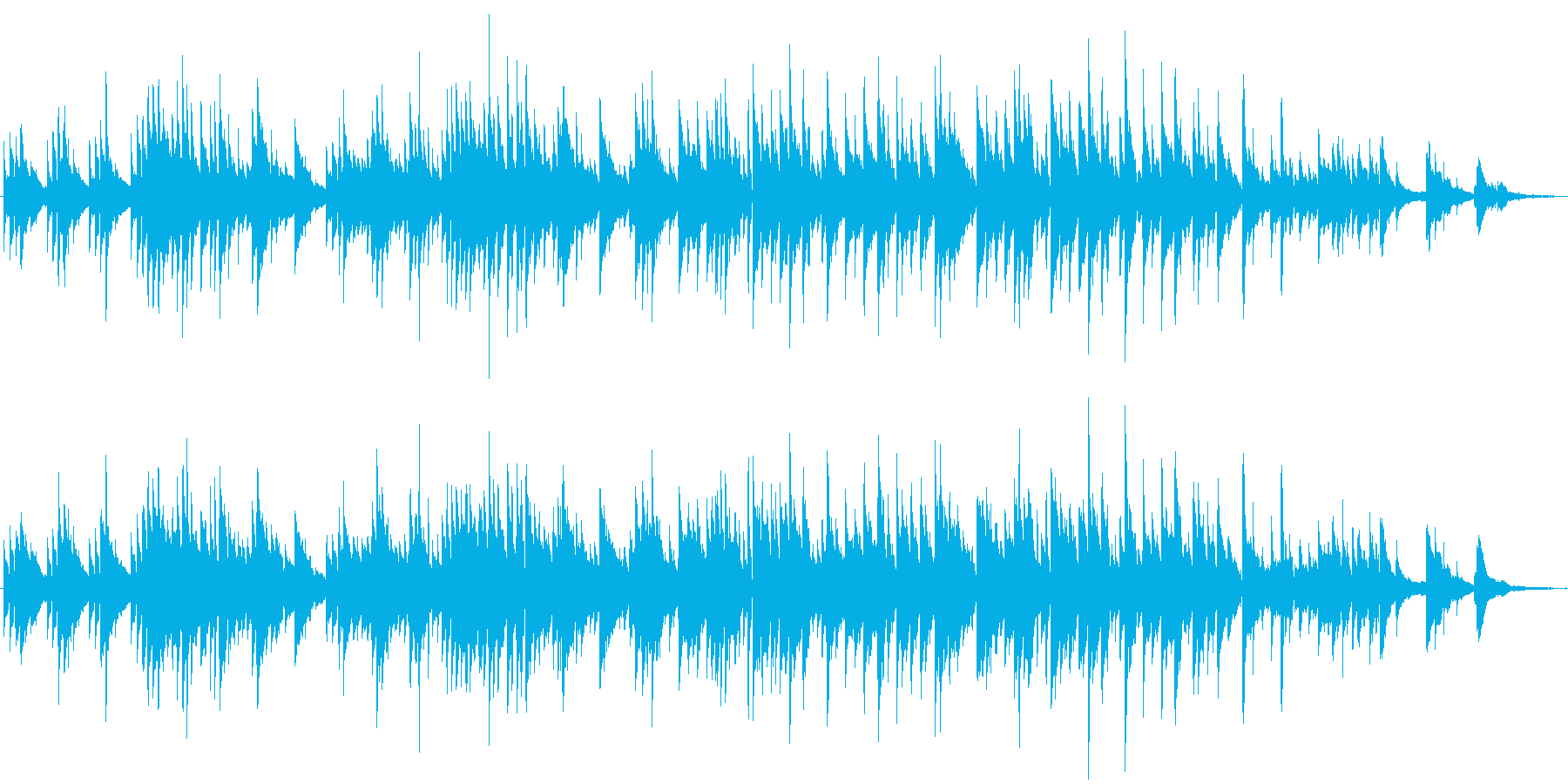 ギターデュオによる、しんみりせつない曲の再生済みの波形