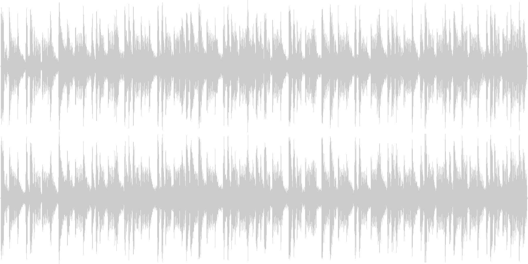 ハウスのリズムを強調した楽曲です。の未再生の波形