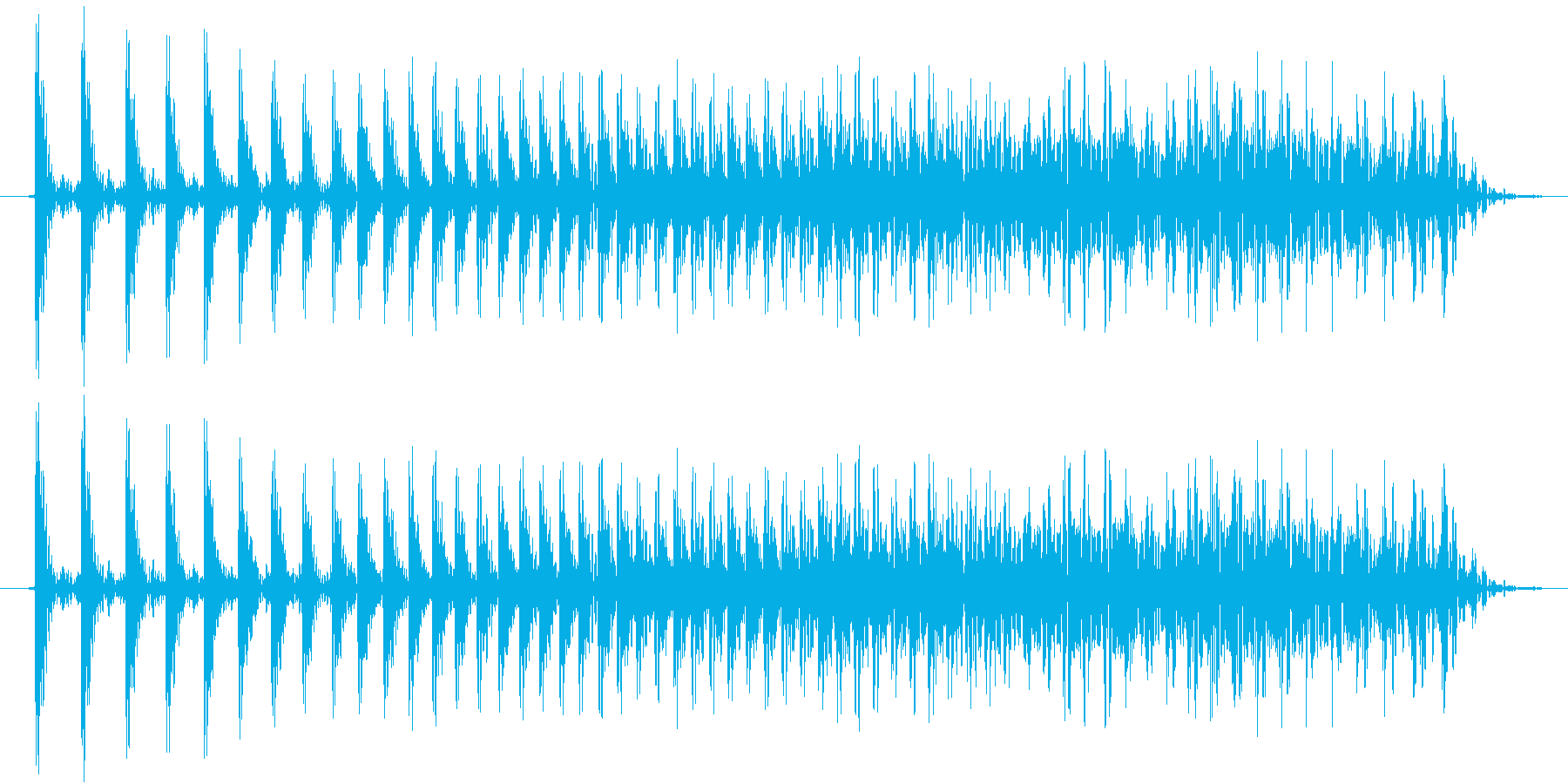 機械系の短い効果音です。の再生済みの波形