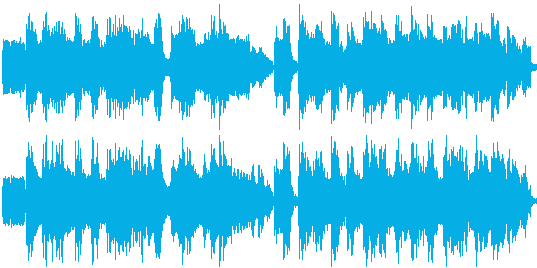 日常的な雰囲気のある、穏やかな曲です。の再生済みの波形