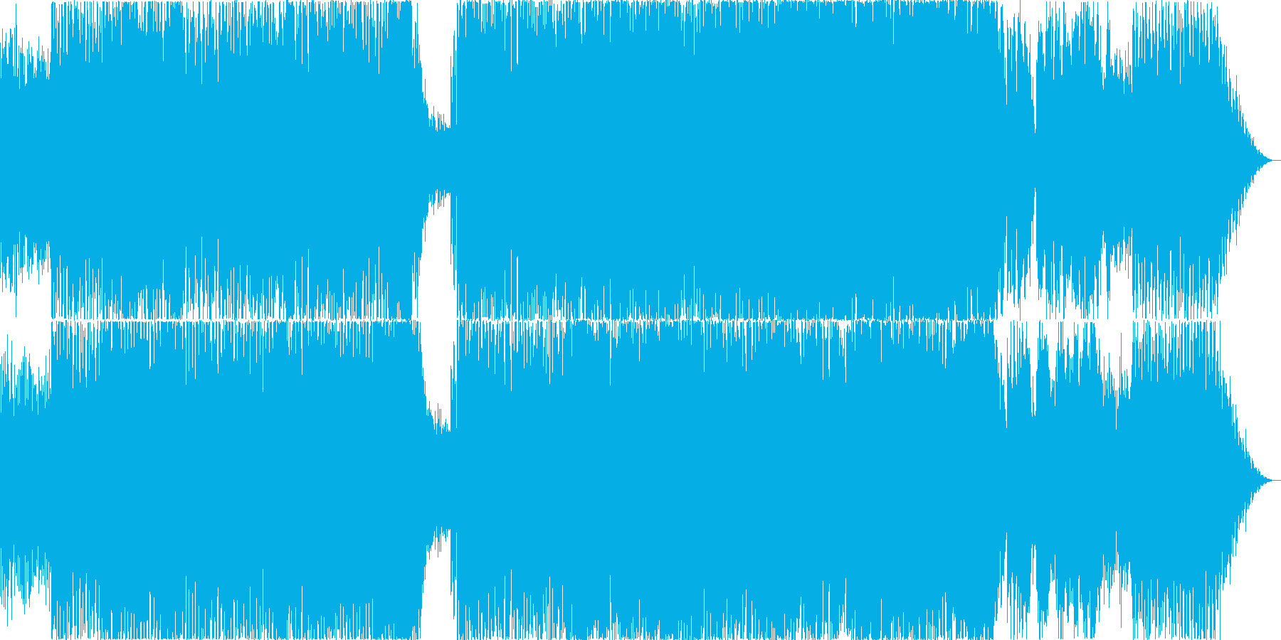 ノリノリが止まらないダンスミュージックの再生済みの波形
