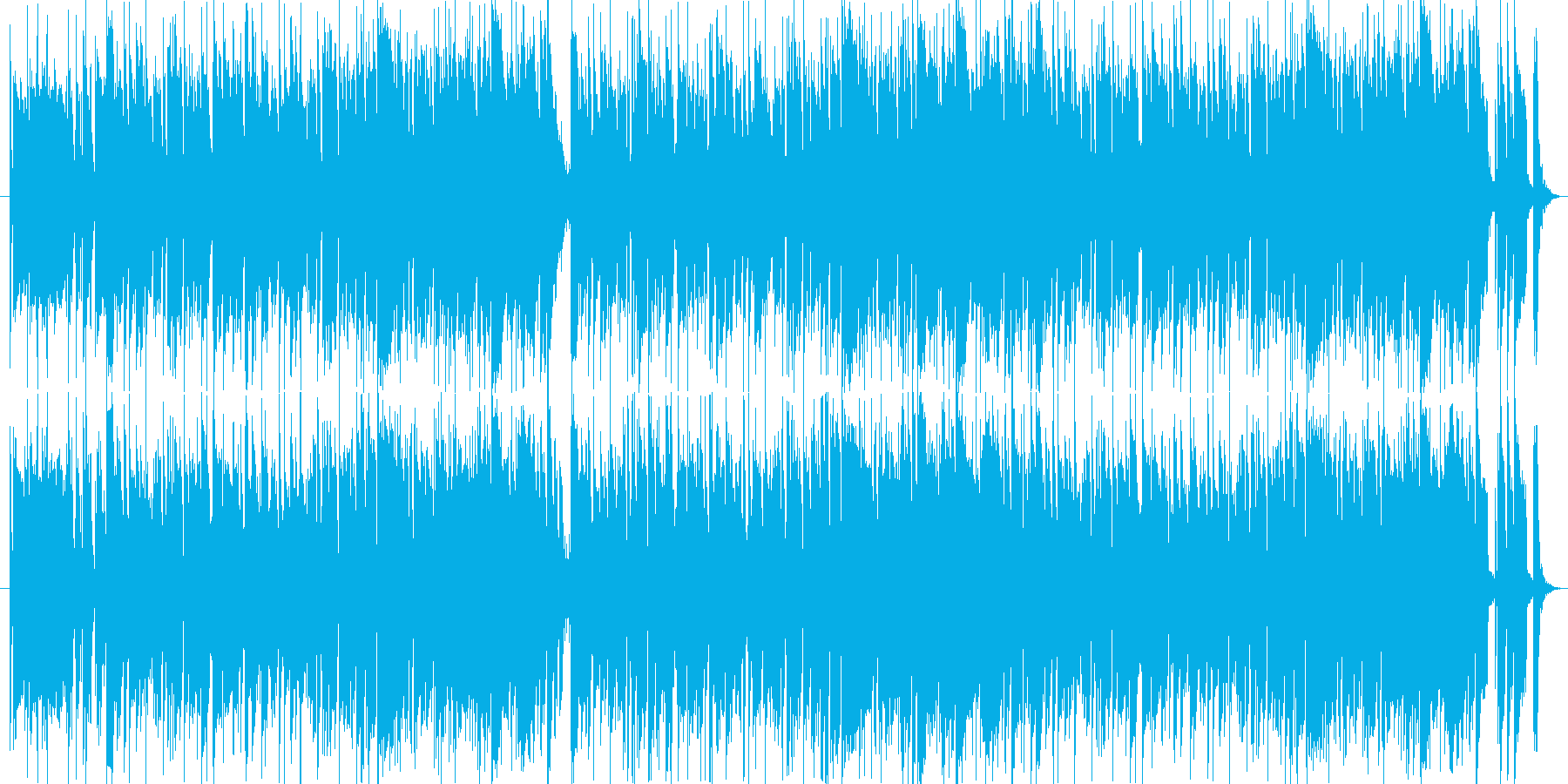 ラテンっぽい明るく軽快な雰囲気の曲です。の再生済みの波形