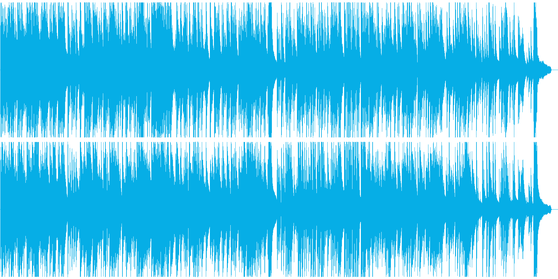 夏をイメージした哀愁感のあるピアノ曲の再生済みの波形