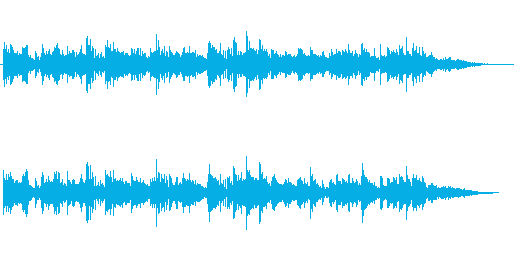 高音質♪和風出囃子ジングル侍姫曲の再生済みの波形