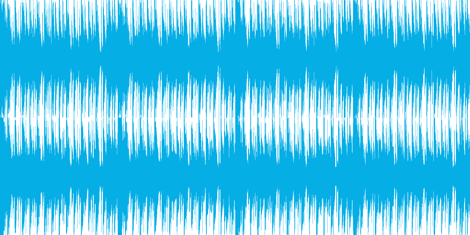 カッティングギター系短ループ曲の再生済みの波形