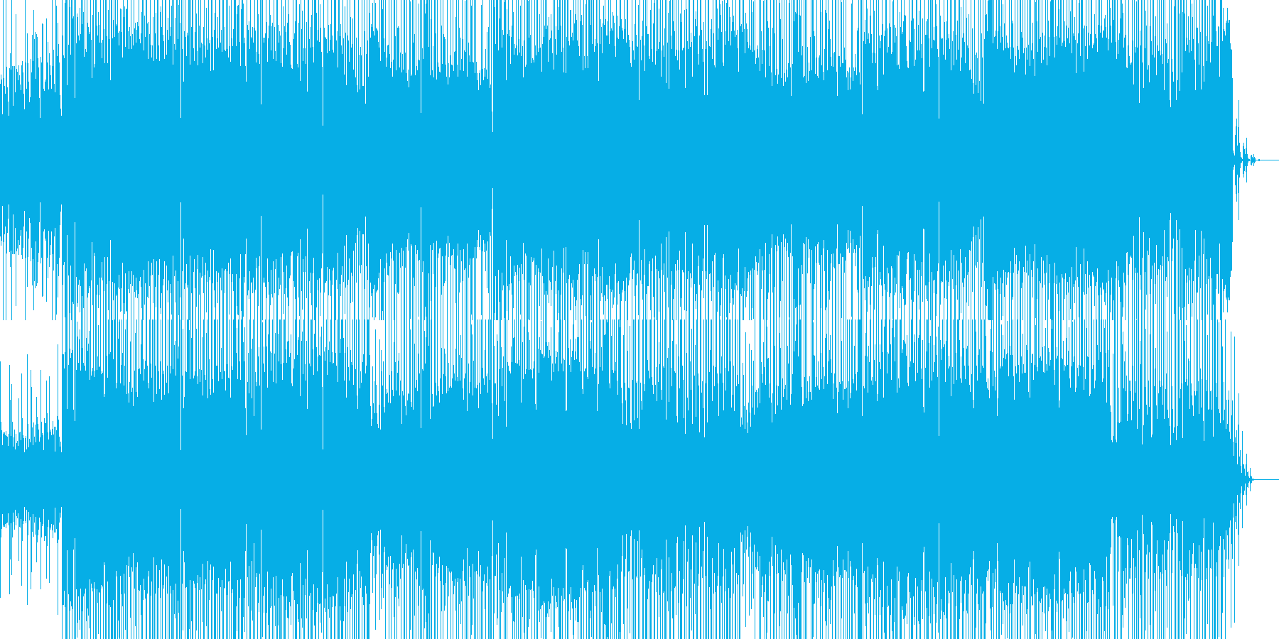 切なさと力強い未来への希望の再生済みの波形