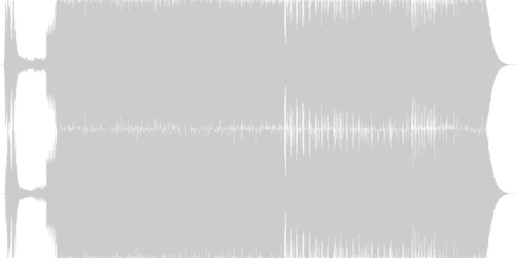 疾走感、緊張感のあるテクノの未再生の波形