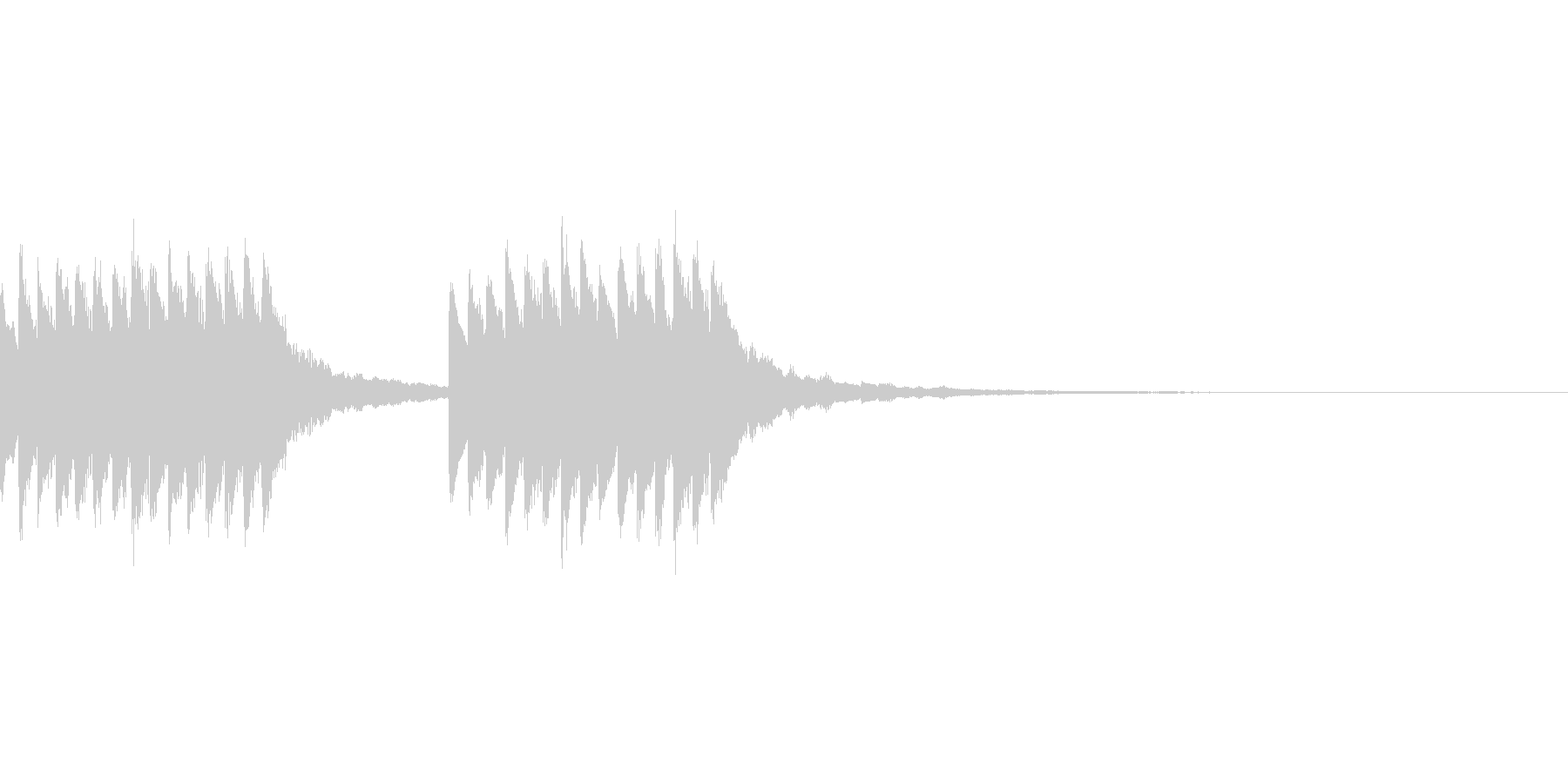 着信音、お知らせ音、アラーム音の未再生の波形