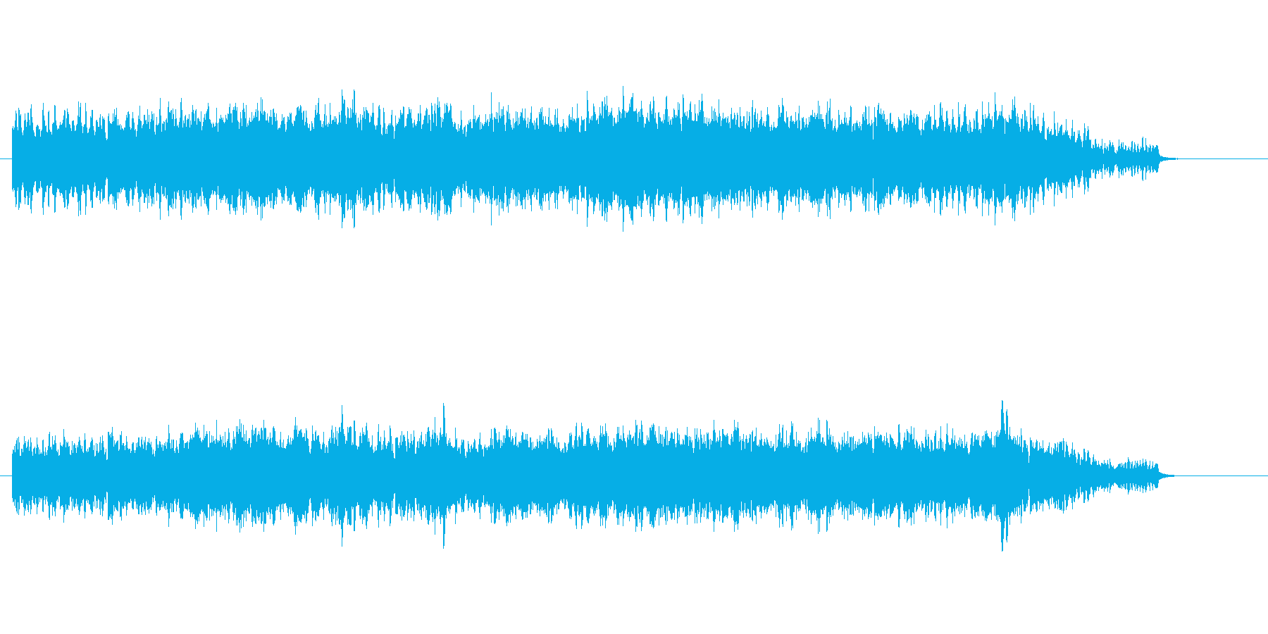 無機質な感じの環境音楽の再生済みの波形