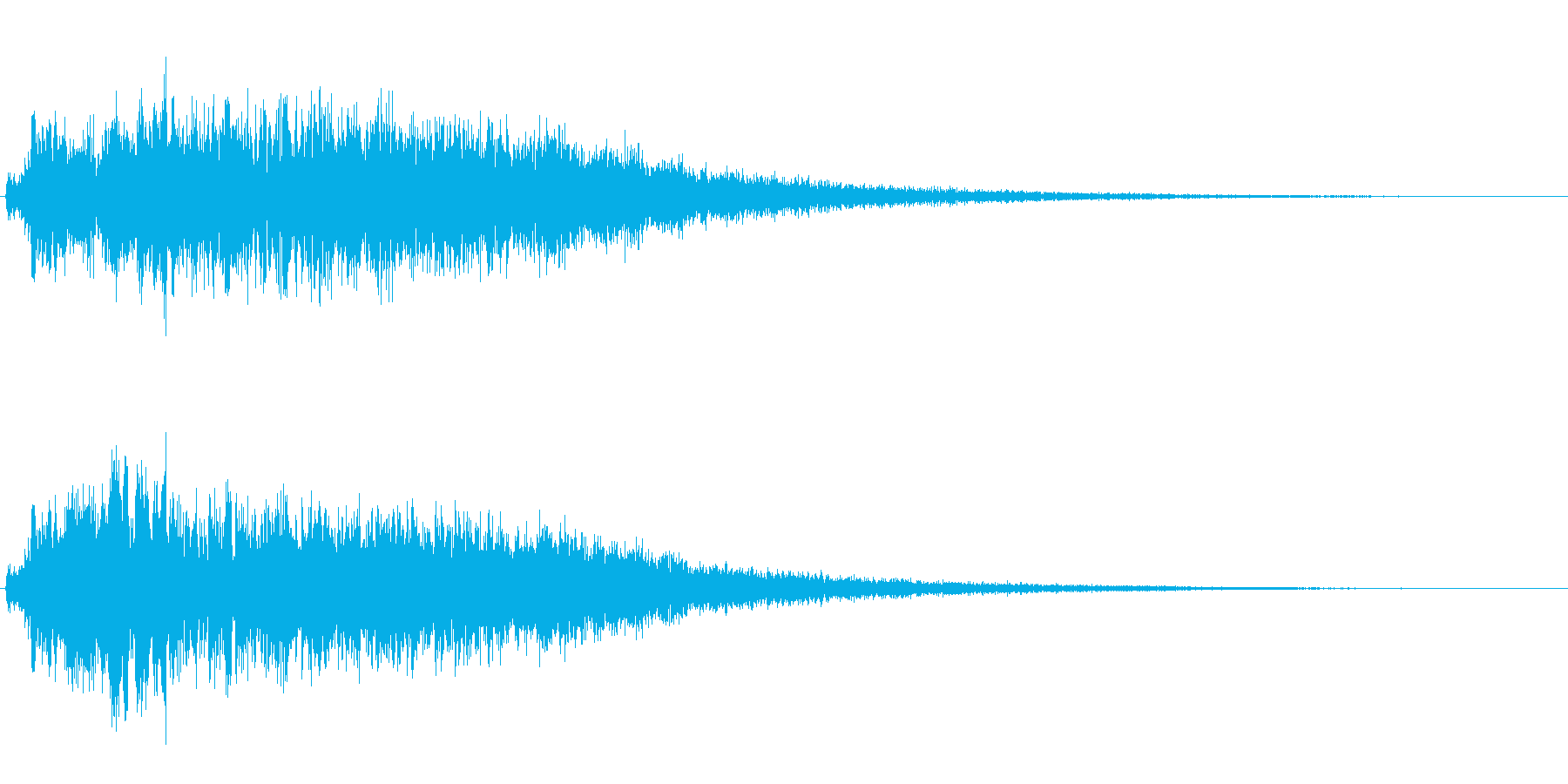 シュワワン(回転音系)の再生済みの波形