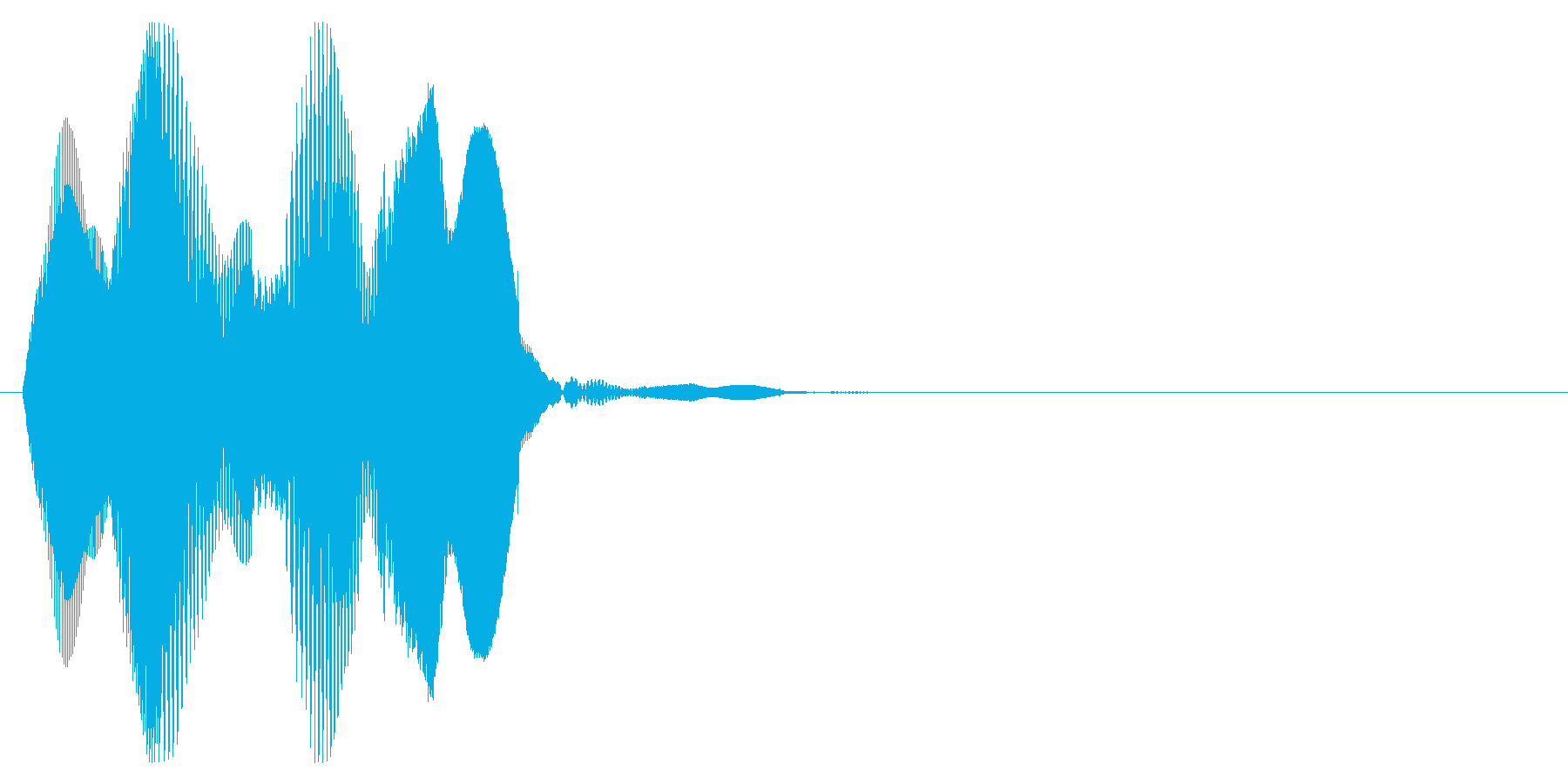プルン3_ぷにぷにした感触の音の再生済みの波形