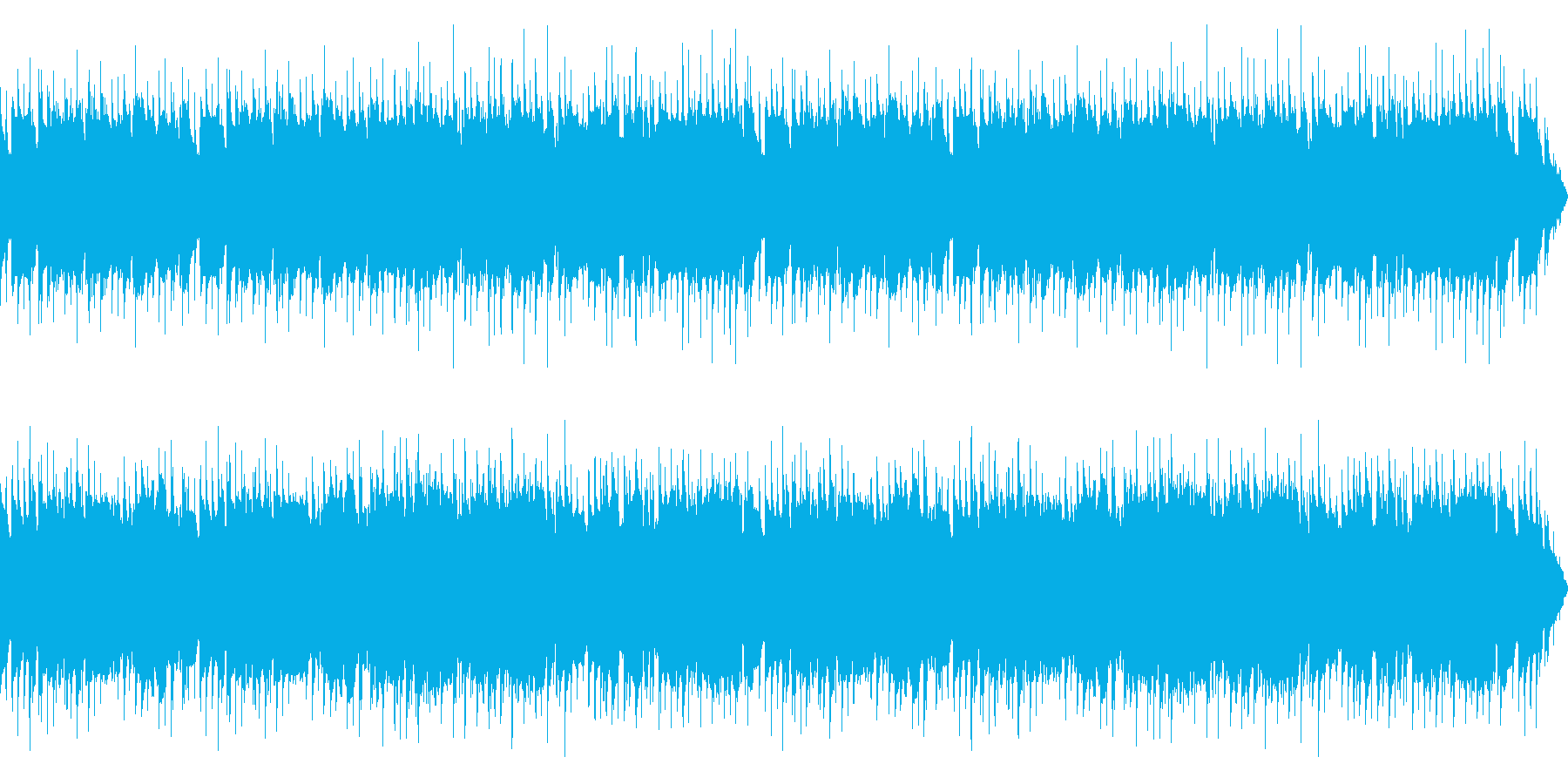 ほのぼのとした明るいBGMの再生済みの波形
