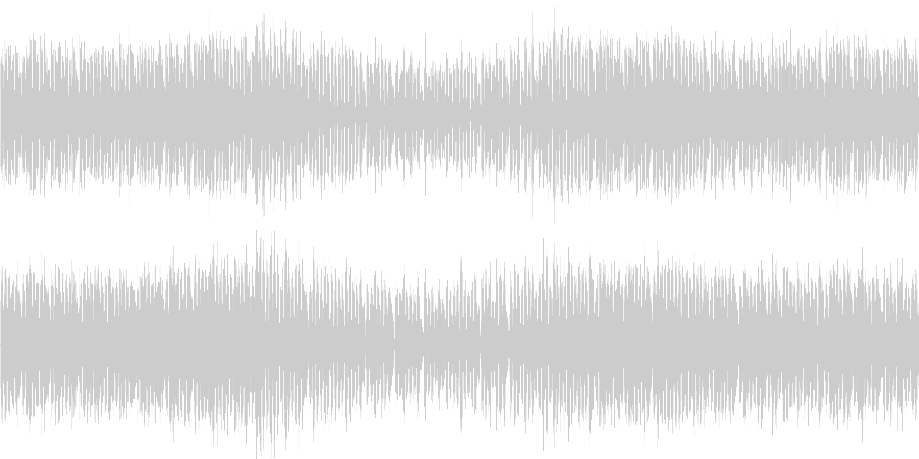 電子的な音で繰り返される楽曲です。の未再生の波形