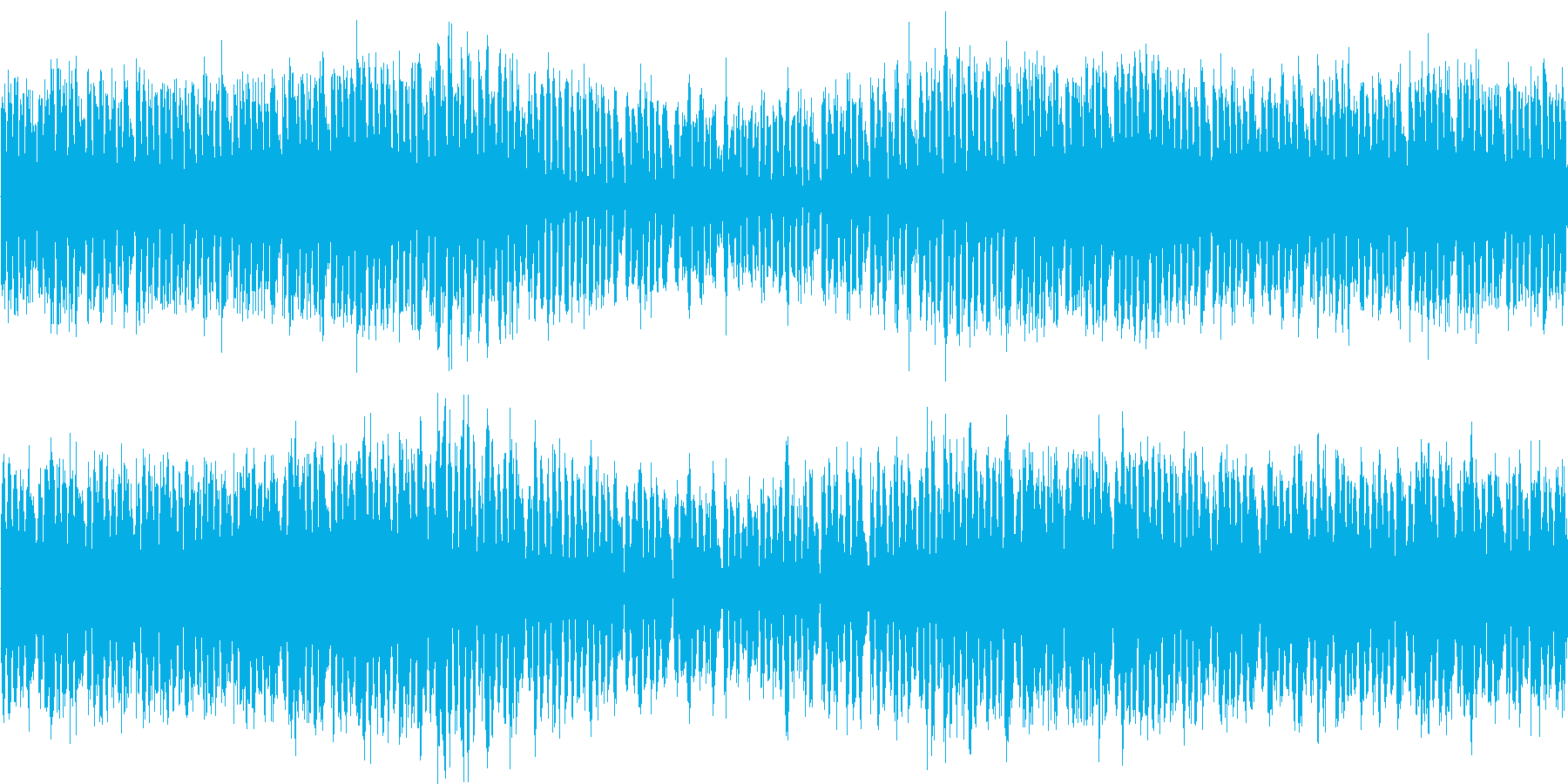 電子的な音で繰り返される楽曲です。の再生済みの波形