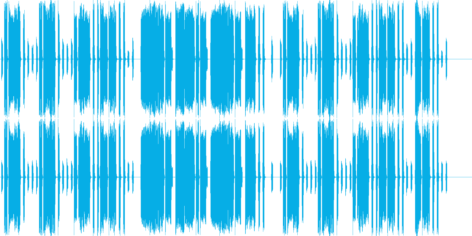 脱力系ほのぼの吹奏楽曲の再生済みの波形