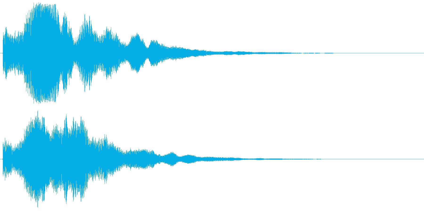 鐘の音でホラー系に使えますの再生済みの波形
