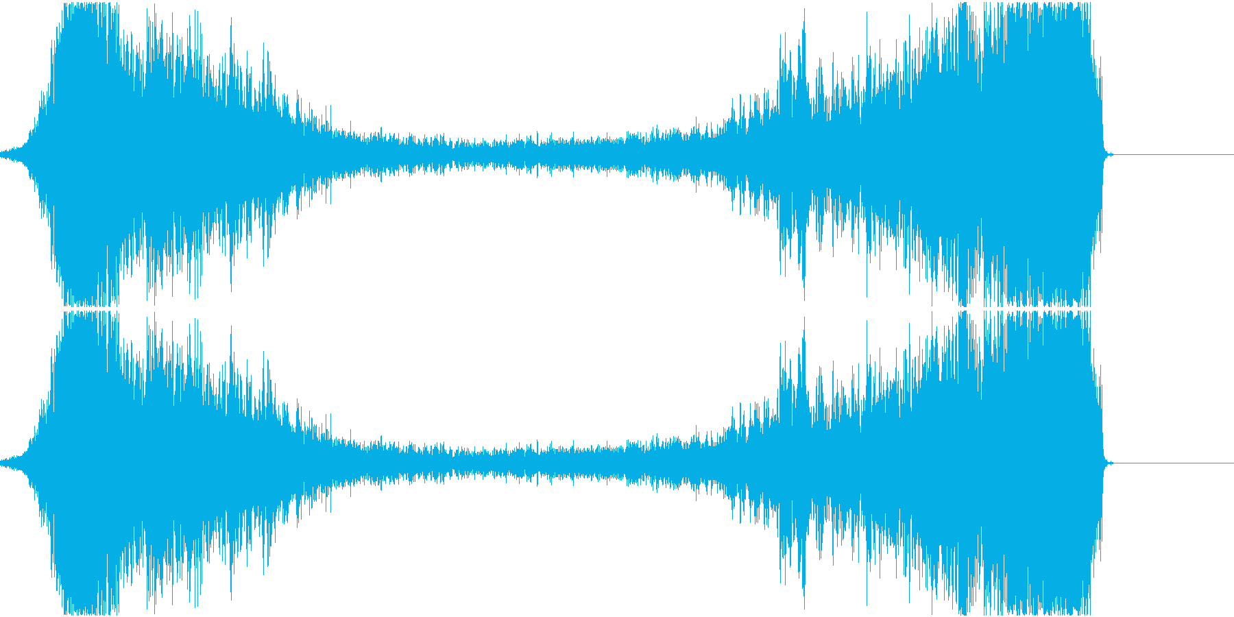 ヒュ~~(ワープ音)の再生済みの波形