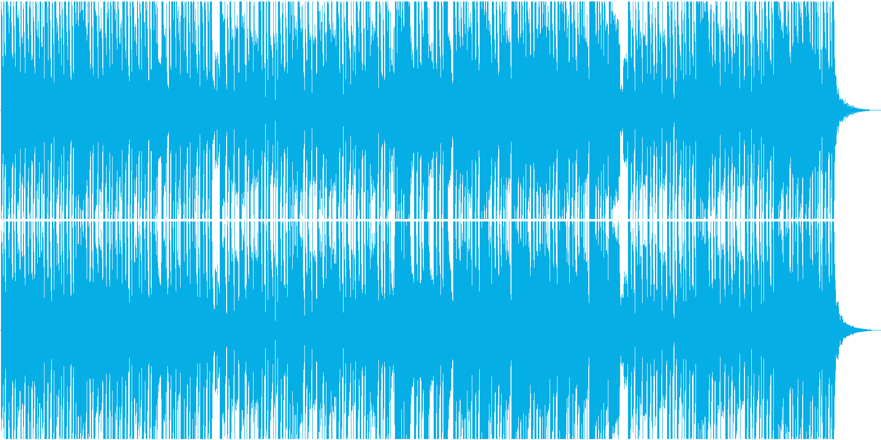 切ないメロディのゆったりした和風楽曲の再生済みの波形
