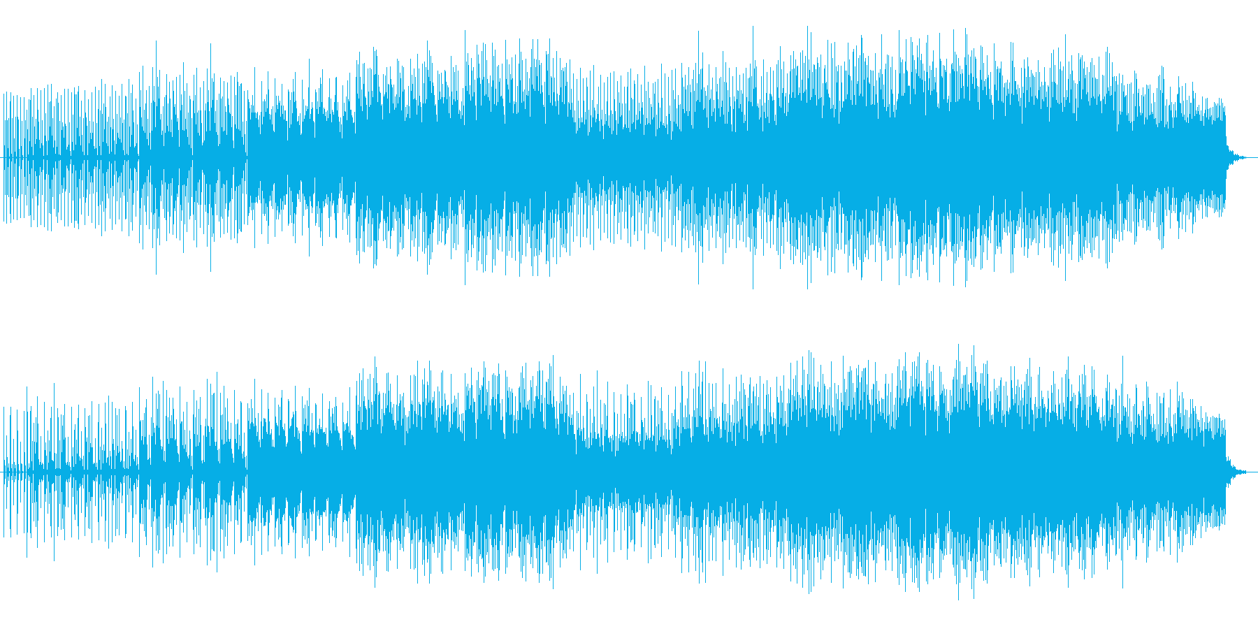 ユニークで可愛らしいミュージックの再生済みの波形