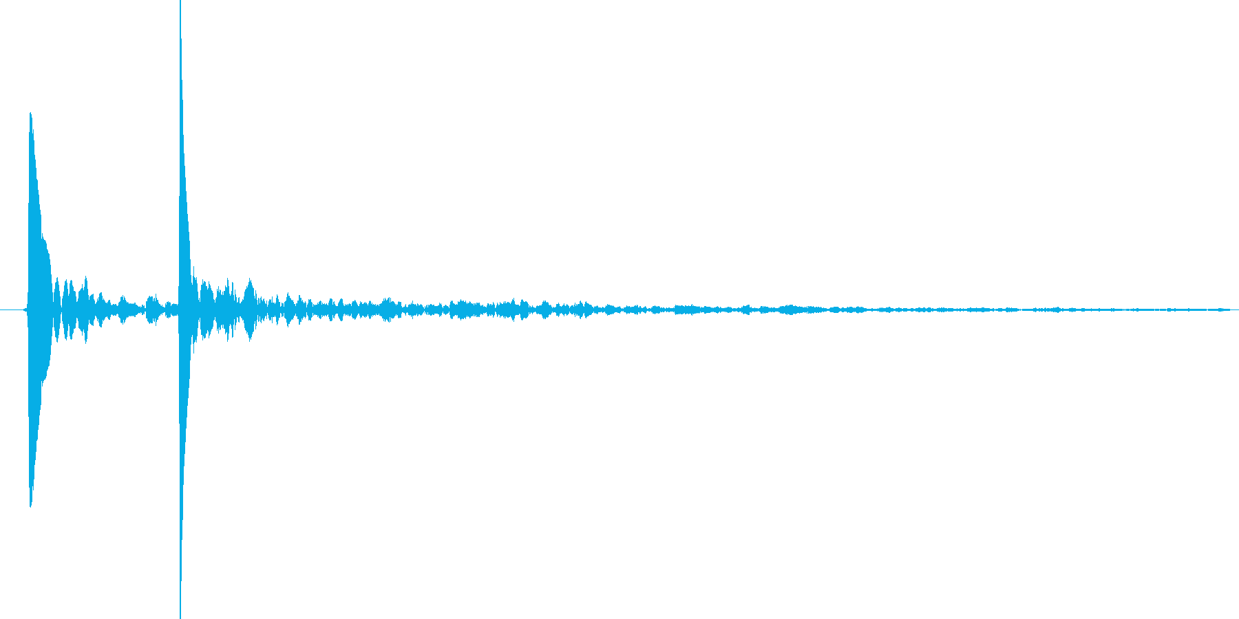 水滴、水の落ちる音です 13の再生済みの波形