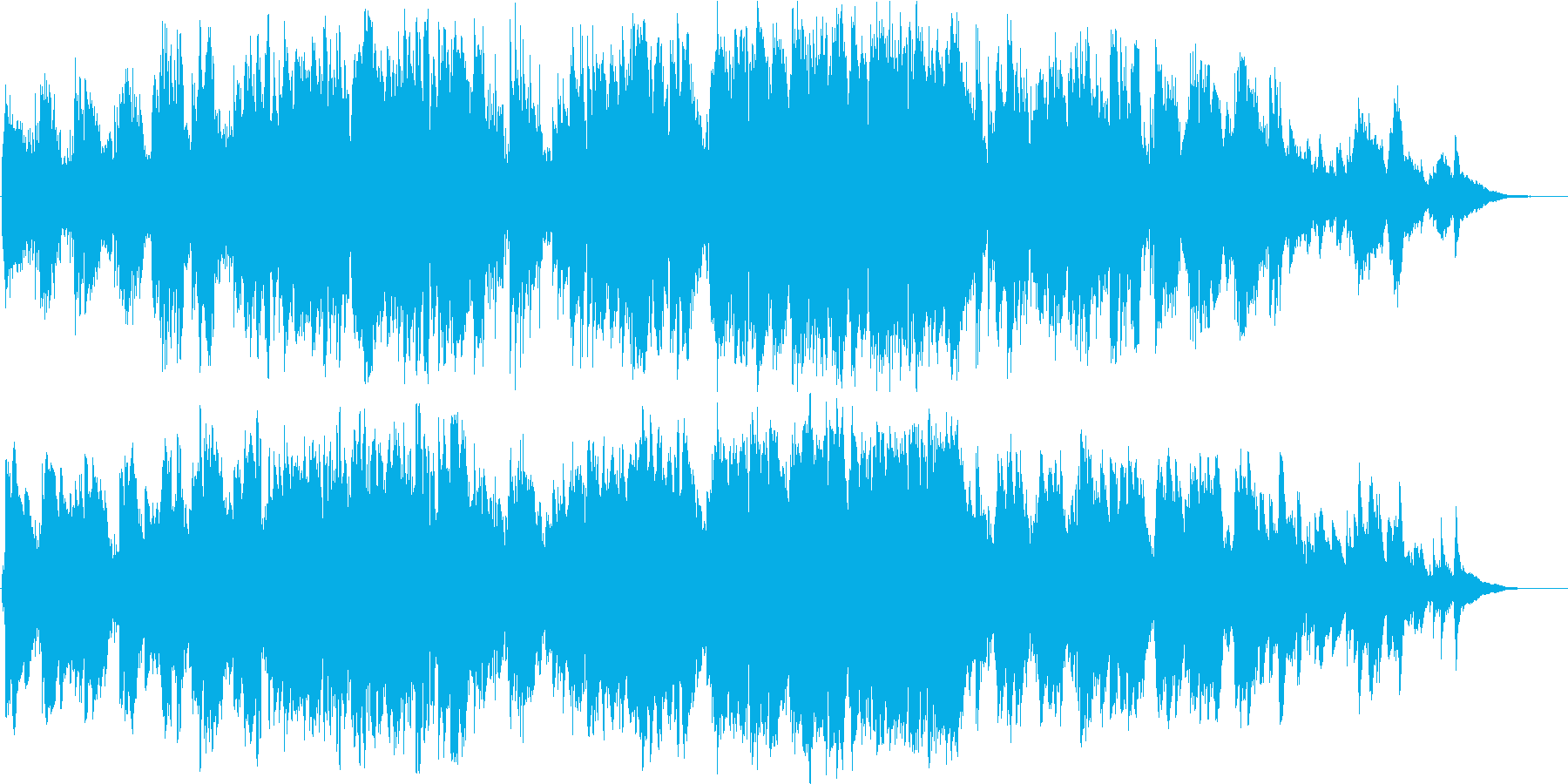 バイオリンの爽やかで疾走感のある民族調曲の再生済みの波形