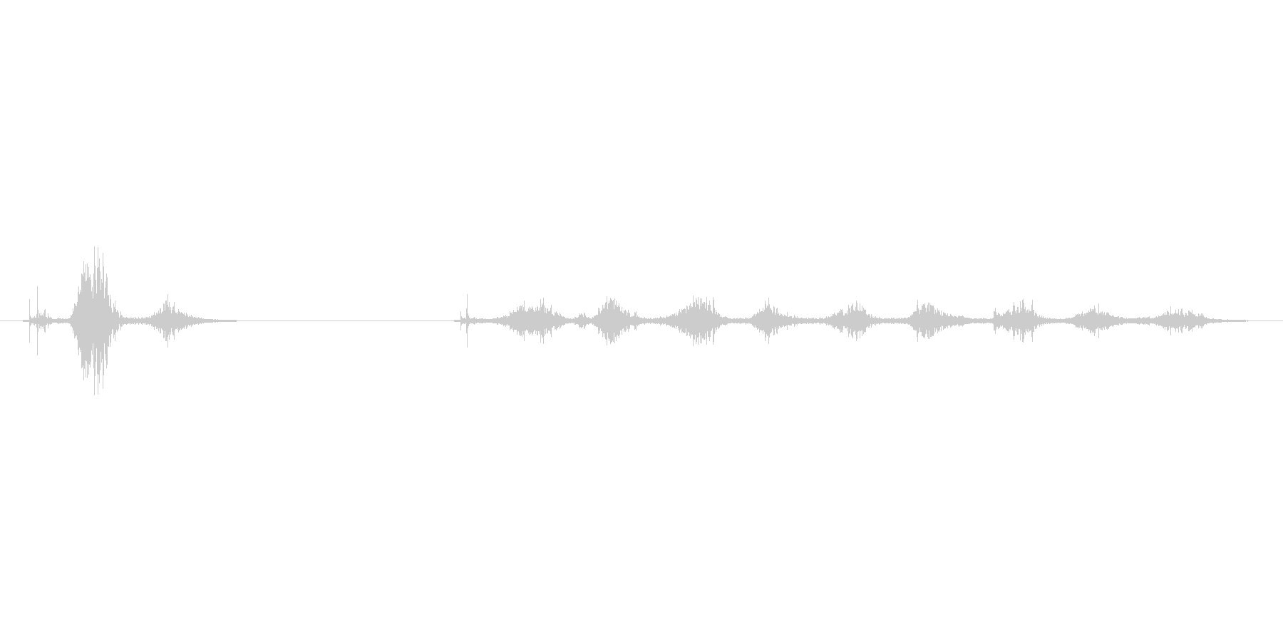 ペンで紙にさらさらと文字を書く音です。の未再生の波形