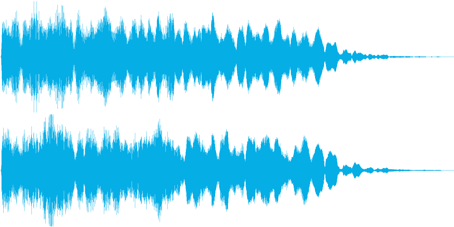 空間的なパッドの効果音です。の再生済みの波形