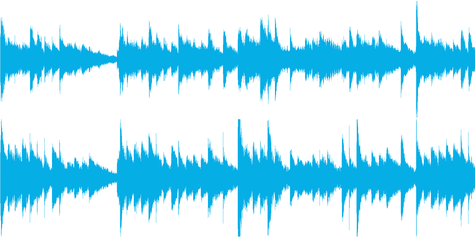 ふわふわとした空気感を味わえる楽曲です。の再生済みの波形