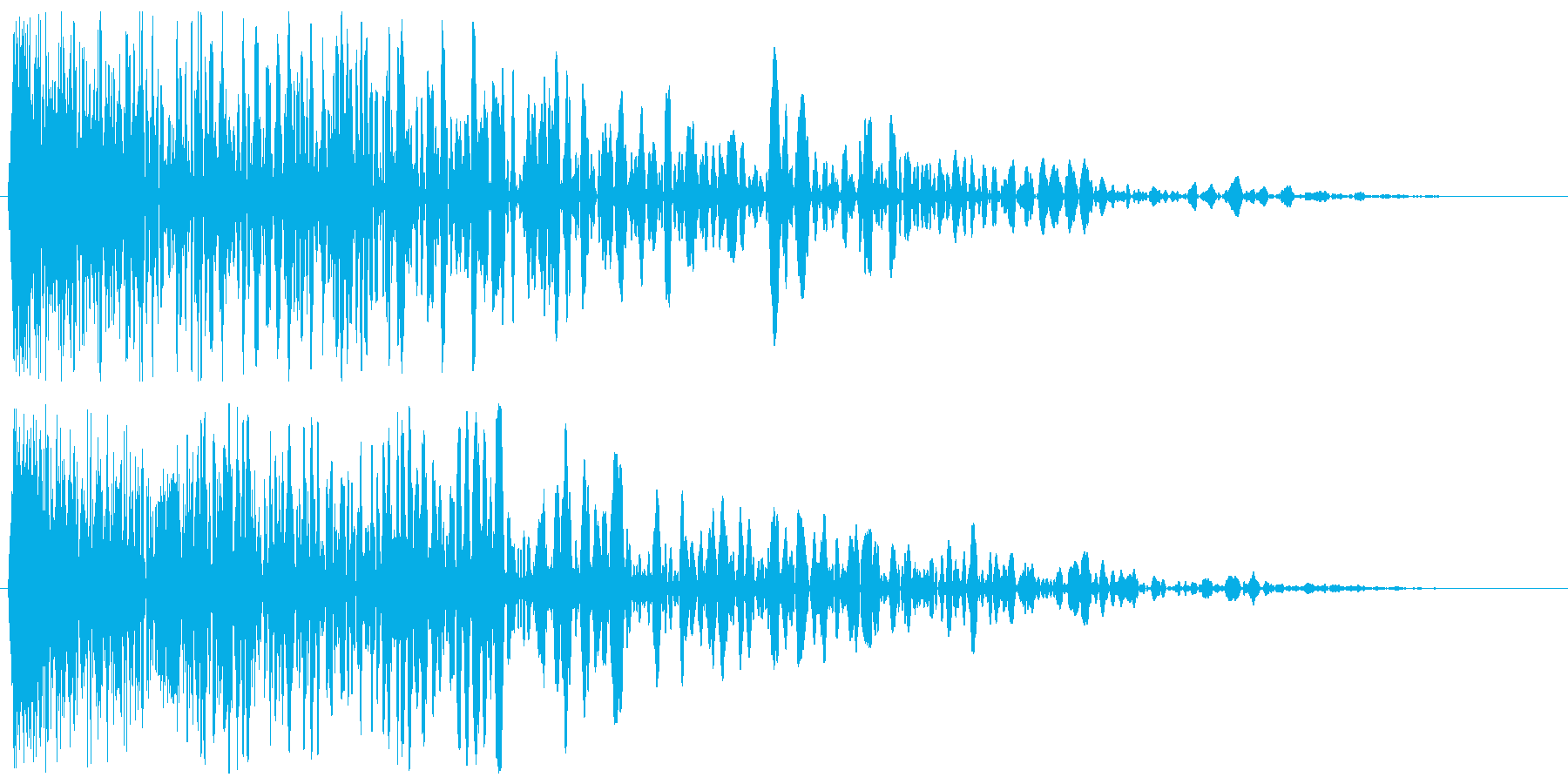 チュワーン(シューティング)の再生済みの波形