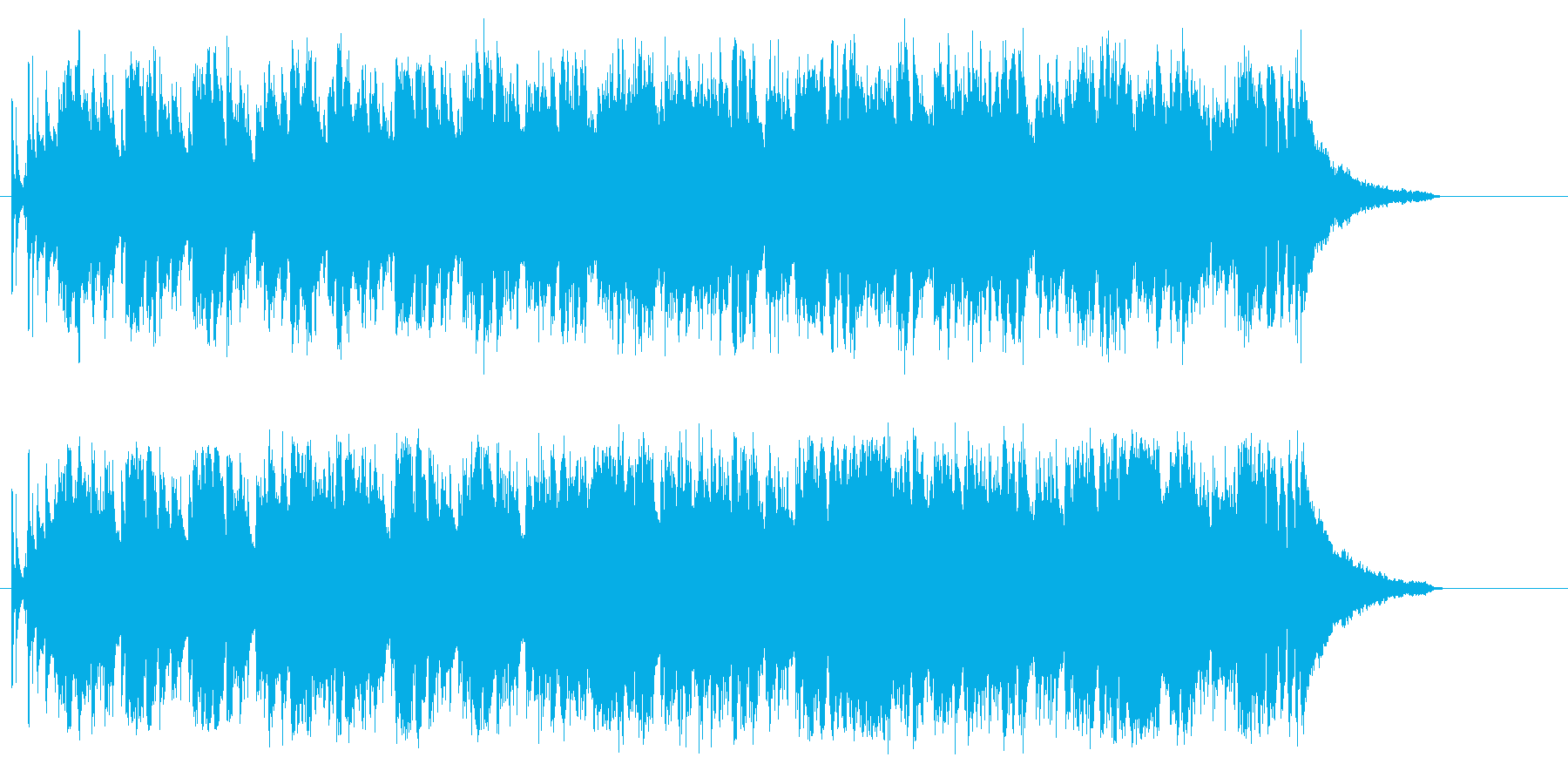 そよ風が流れるボサノバ風爽やかポップスの再生済みの波形