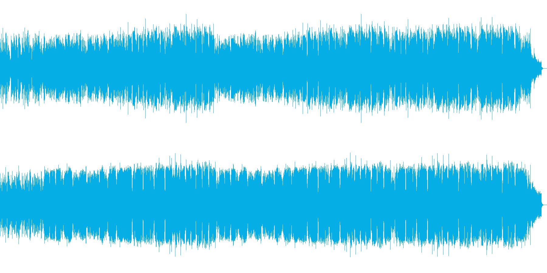 背中を押されるような優しいメロディアス曲の再生済みの波形