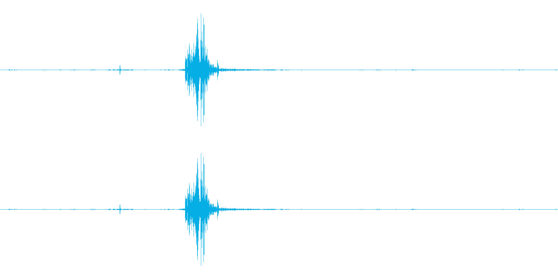 チッって感じの舌打ちの音です。の再生済みの波形