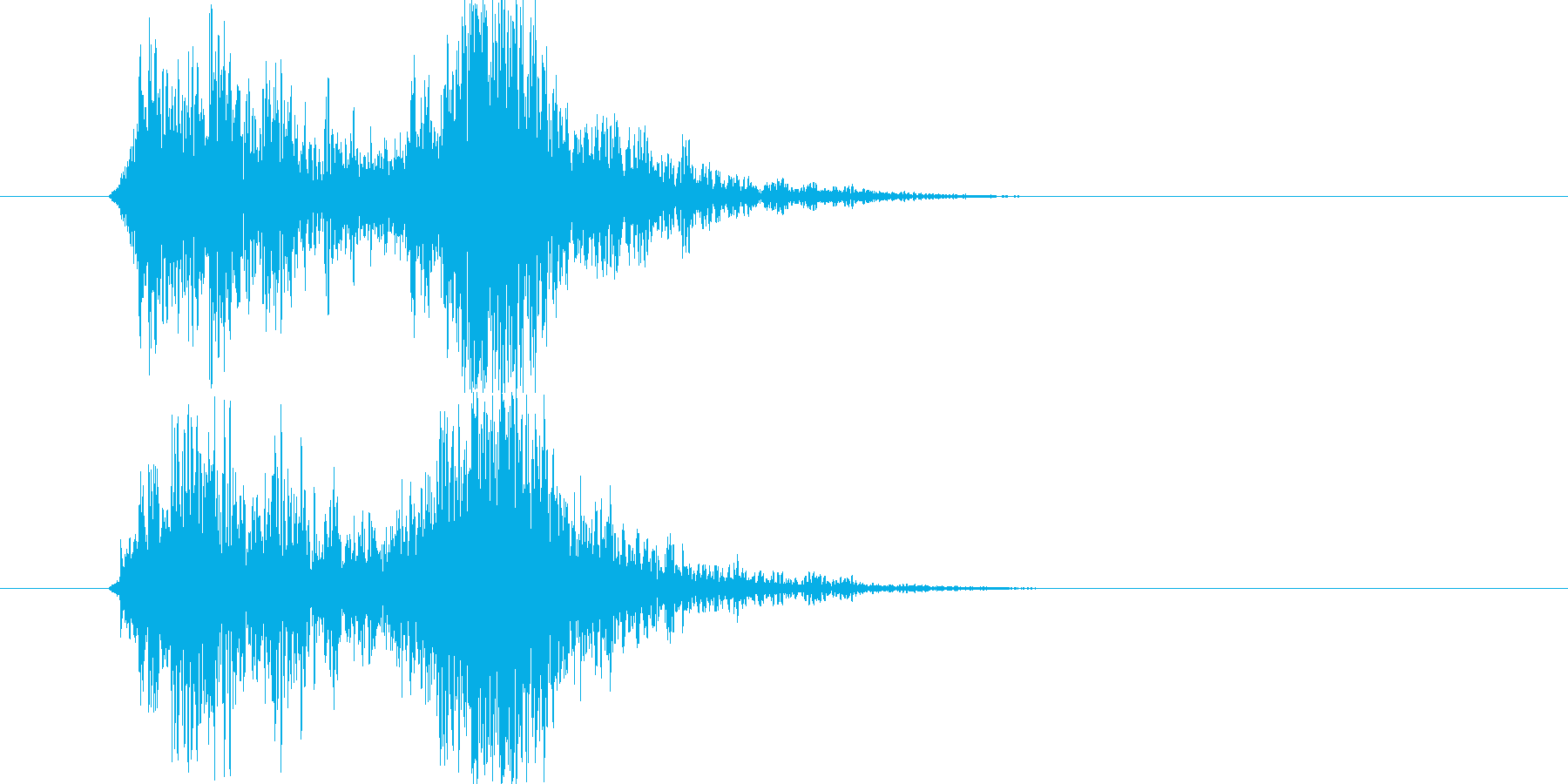 ホラーのカット間に最適な効果音です。の再生済みの波形