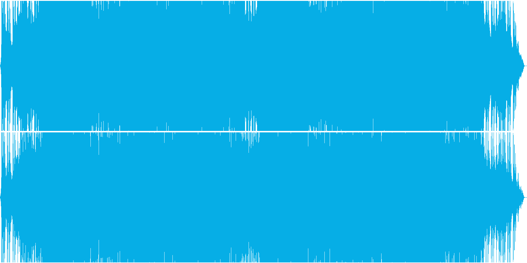 さわやかで疾走感のあるシンセ系テーマ曲の再生済みの波形