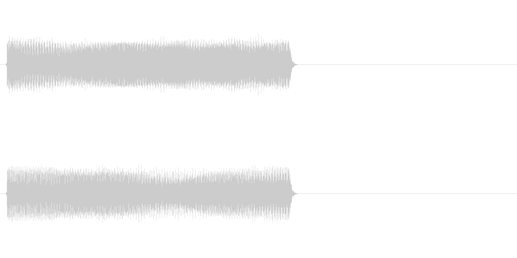 【ブー/ビー】というブザー音や不正解音の未再生の波形