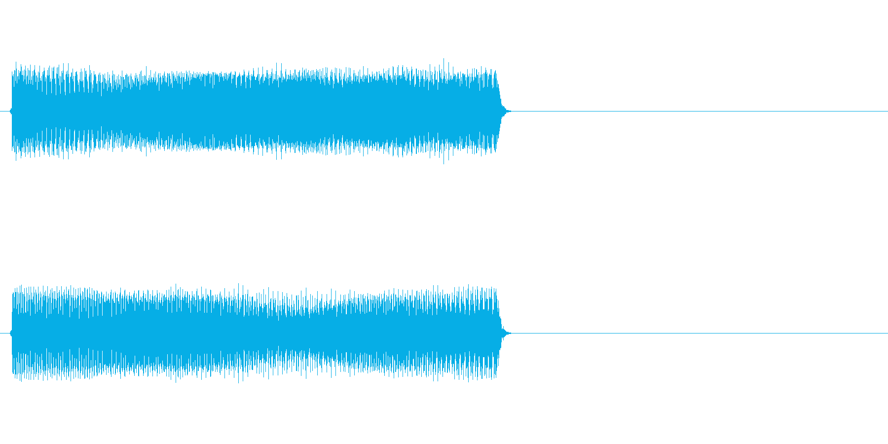 【ブー/ビー】というブザー音や不正解音の再生済みの波形