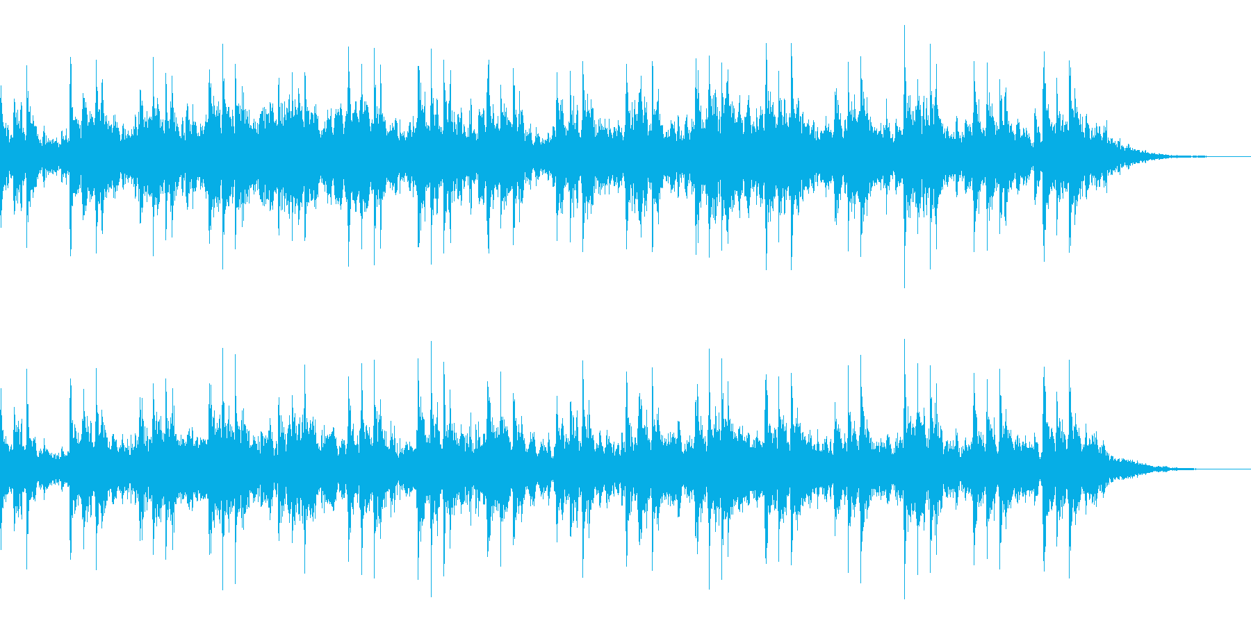 エスニックムードの笛による神秘的な音風景の再生済みの波形