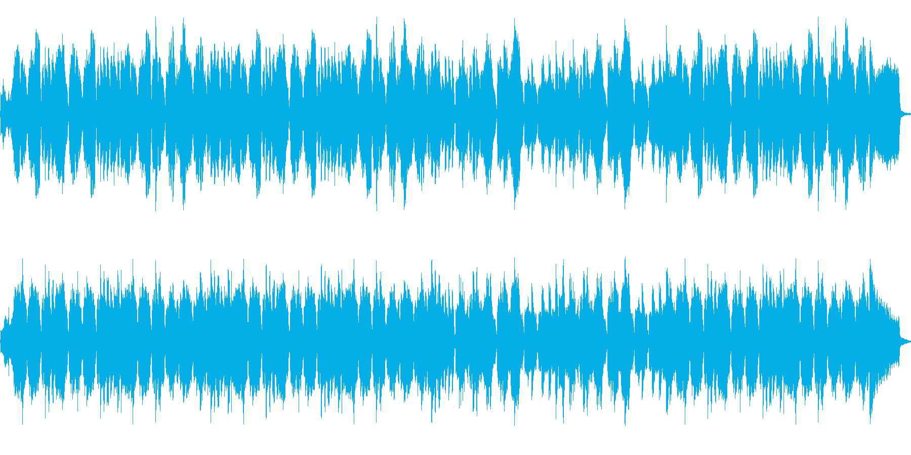 フィールドなどに使えそうなフルート曲の再生済みの波形