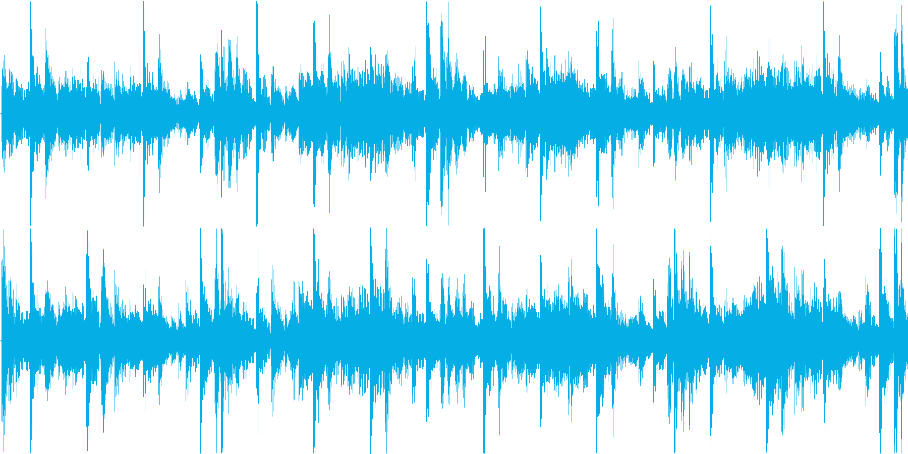 テクノを強く意識した楽曲です。繰り返し…の再生済みの波形